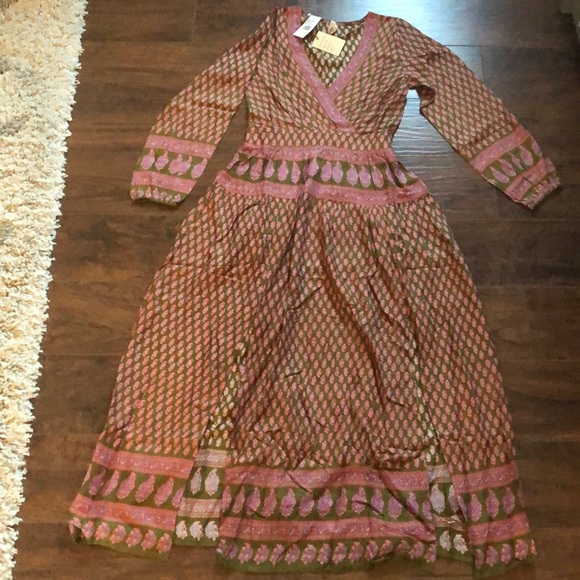 Raga | Avah Geometric Print Split Front Maxi Dress - Picture 3 of 6